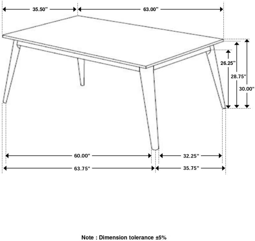 Modern Farmhouse Dining Table – Natural Wood & Elegant Faux Marble Top
