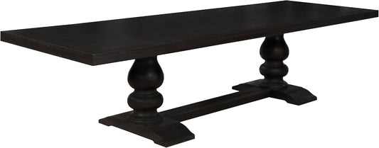Extendable Antique Noir Dining Table – Elegant Expandable Table for Family & Entertaining