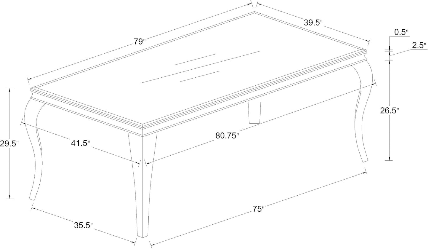 Modern Black Glass Dining Table – Elegant Rectangular Table with Chrome Accent Legs
