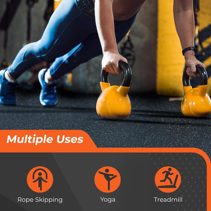 Interlocking Gym Floor Mats – Heavy-Duty Workout Flooring for Home Gym & Garage