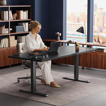 71" Electric Standing Desk – Height Adjustable Sit-Stand Computer Desk with Power & USB-C