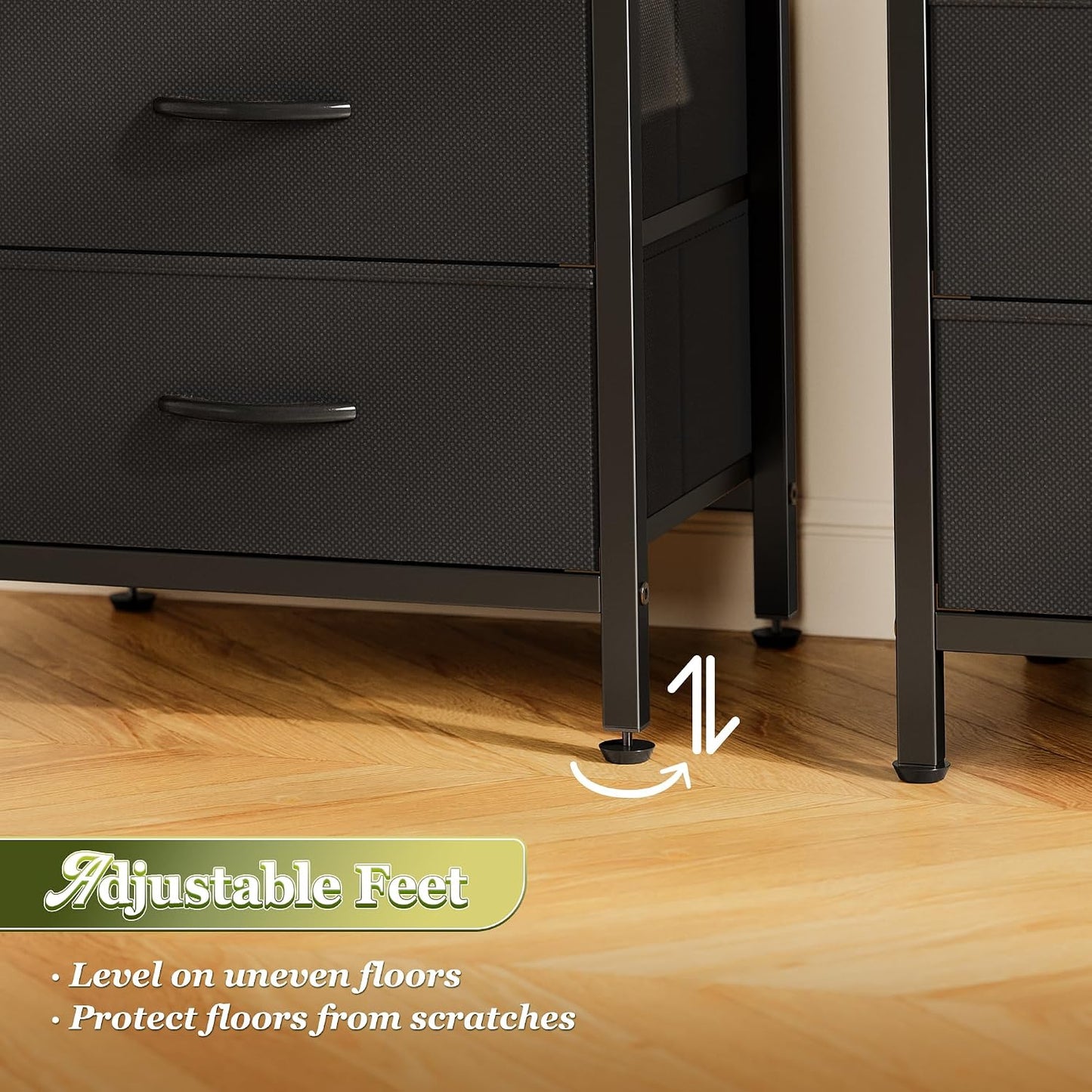 Modern Wooden Nightstand with Drawers – Stylish Bedside Storage Cabinet for Bedroom