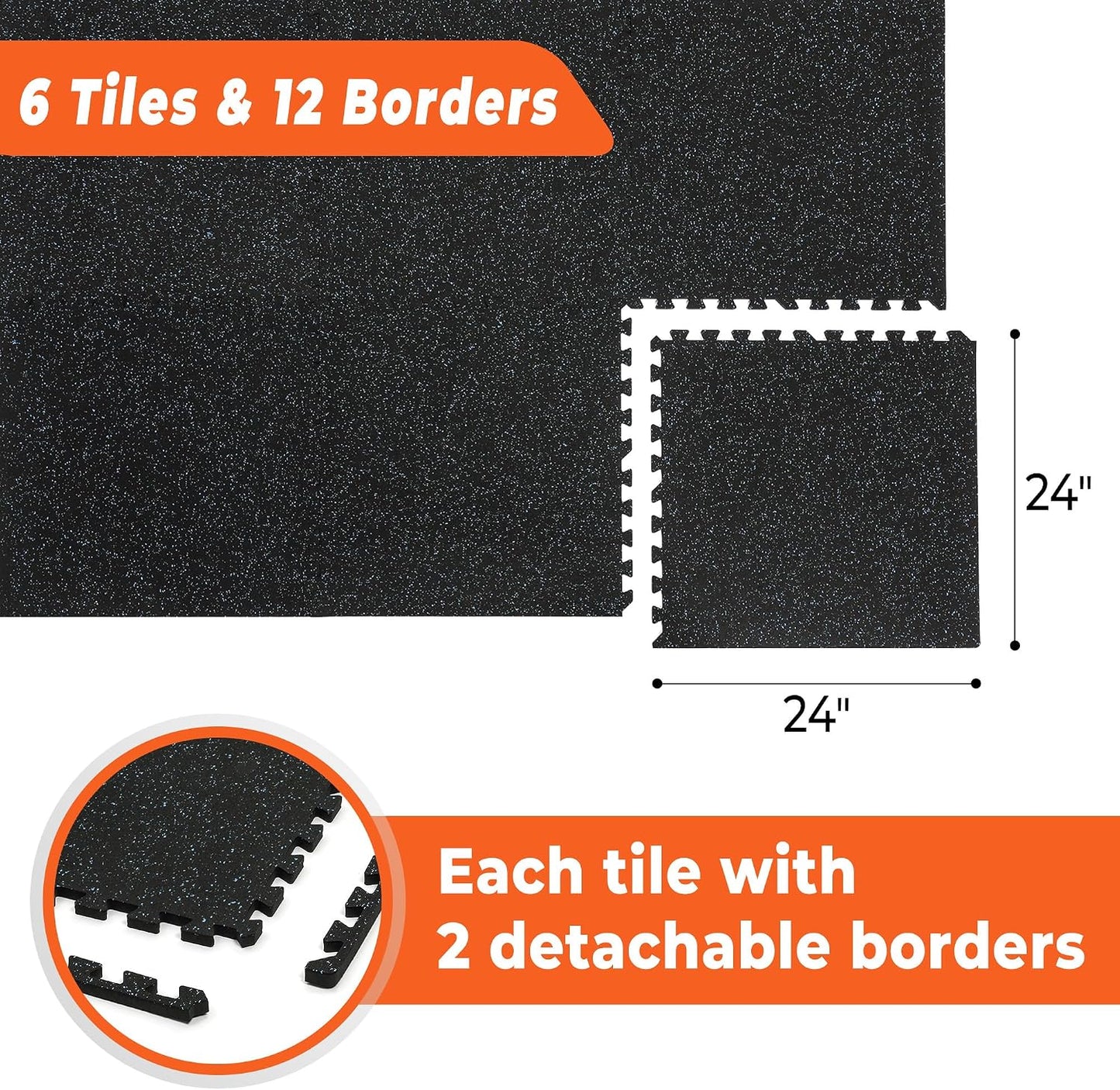 Interlocking Gym Floor Mats – Heavy-Duty Workout Flooring for Home Gym & Garage