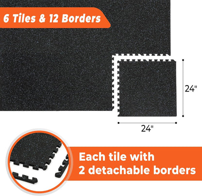 Interlocking Gym Floor Mats – Heavy-Duty Workout Flooring for Home Gym & Garage