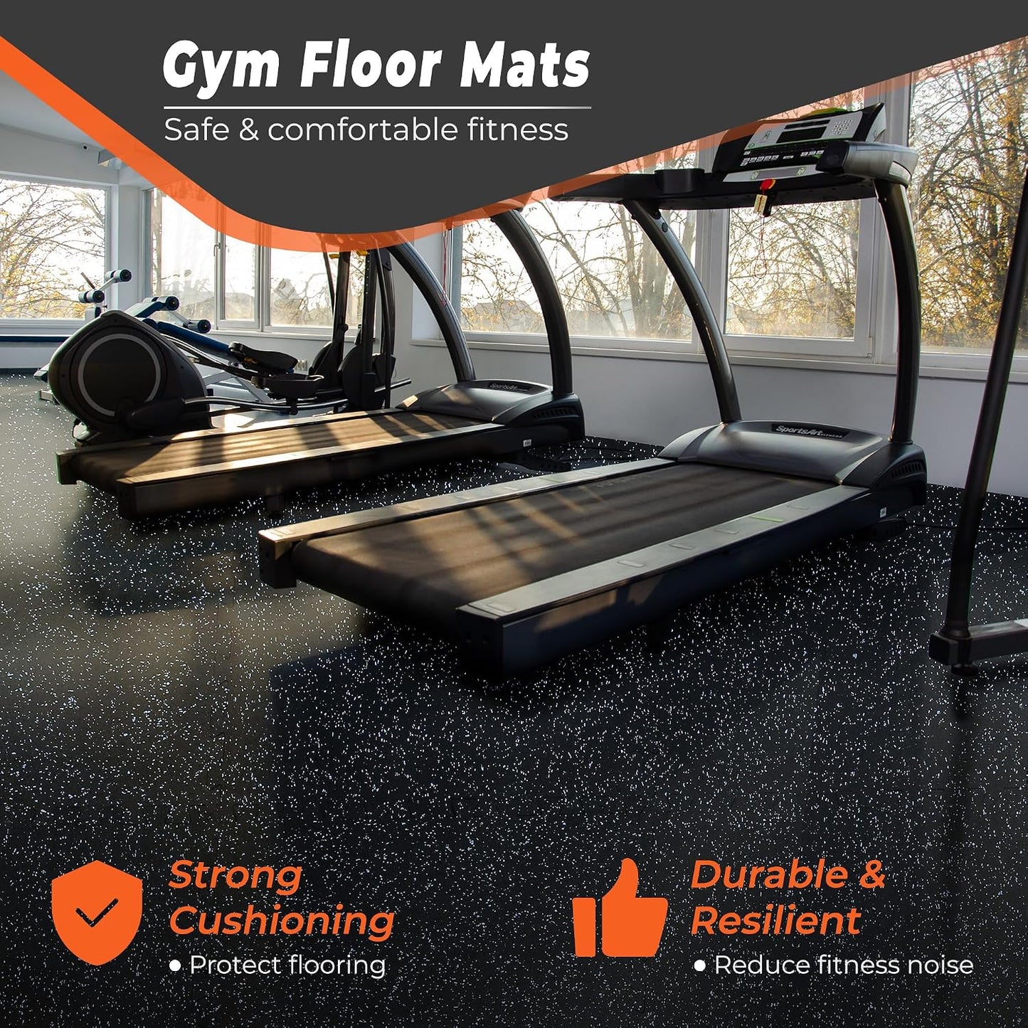 Interlocking Gym Floor Mats – Heavy-Duty Workout Flooring for Home Gym & Garage